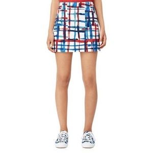 Kate Spade Saturday Utility Pocket Skirt in Painted Plaid